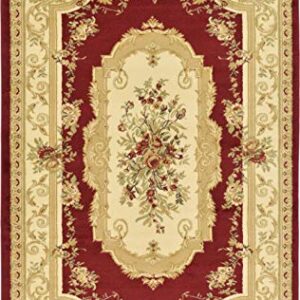 Unique Loom Versailles Collection Traditional Classic Floral Motif Area Rug (5' 0 x 8' 0 Rectangular, Burgundy/ Ivory)