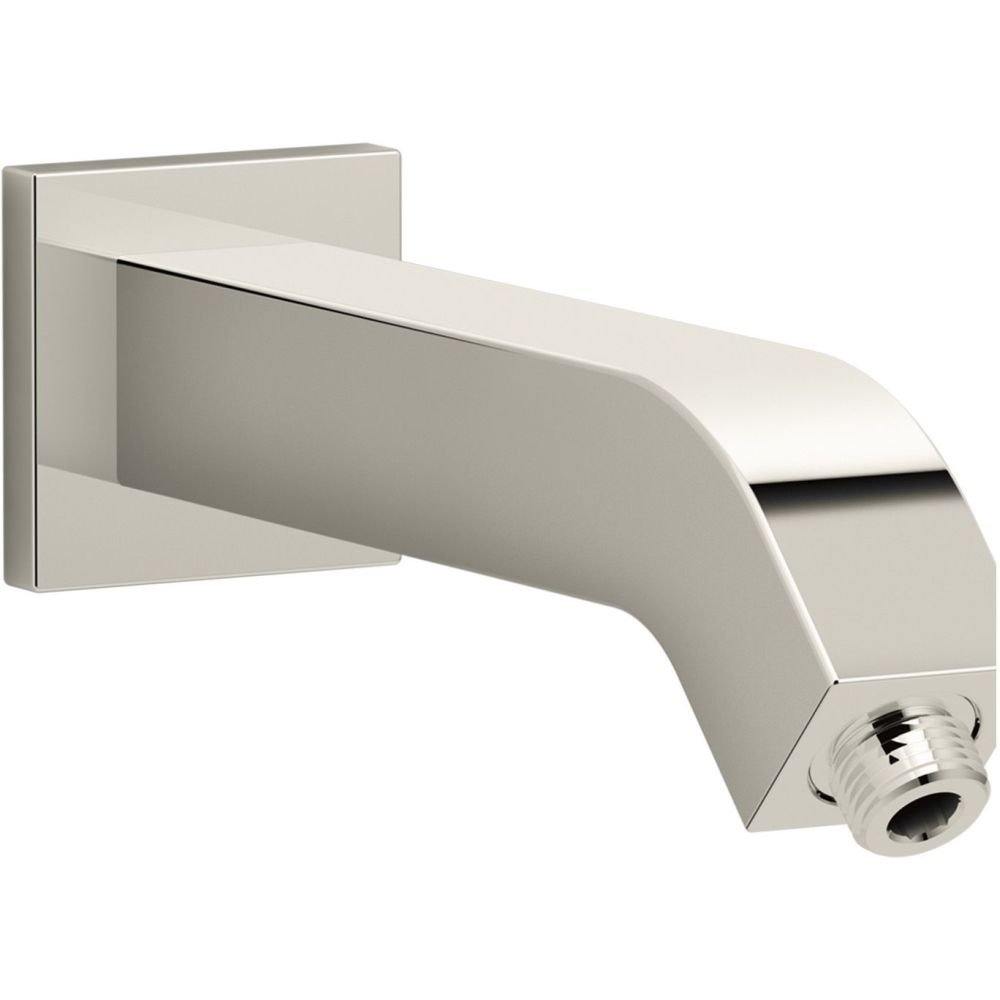 KOHLER K-99690-SN Loure Shower Arm and Flange, Vibrant Polished Nickel