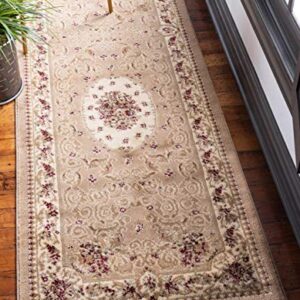 Unique Loom Versailles Collection Traditional Classic Medallion Motif Area Rug (2' 7 x 10' 0 Runner, Tan/ Ivory)