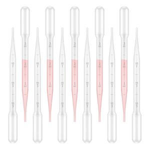 KINGLAKE Plastic Transfer Pipettes 3ML,Essential Oils Pipettes,Graduated,Pack of 100, Makeup Tool