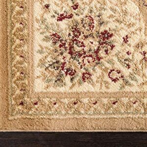 Unique Loom Versailles Collection Traditional Classic Medallion Motif Area Rug (2' 7 x 10' 0 Runner, Tan/ Ivory)