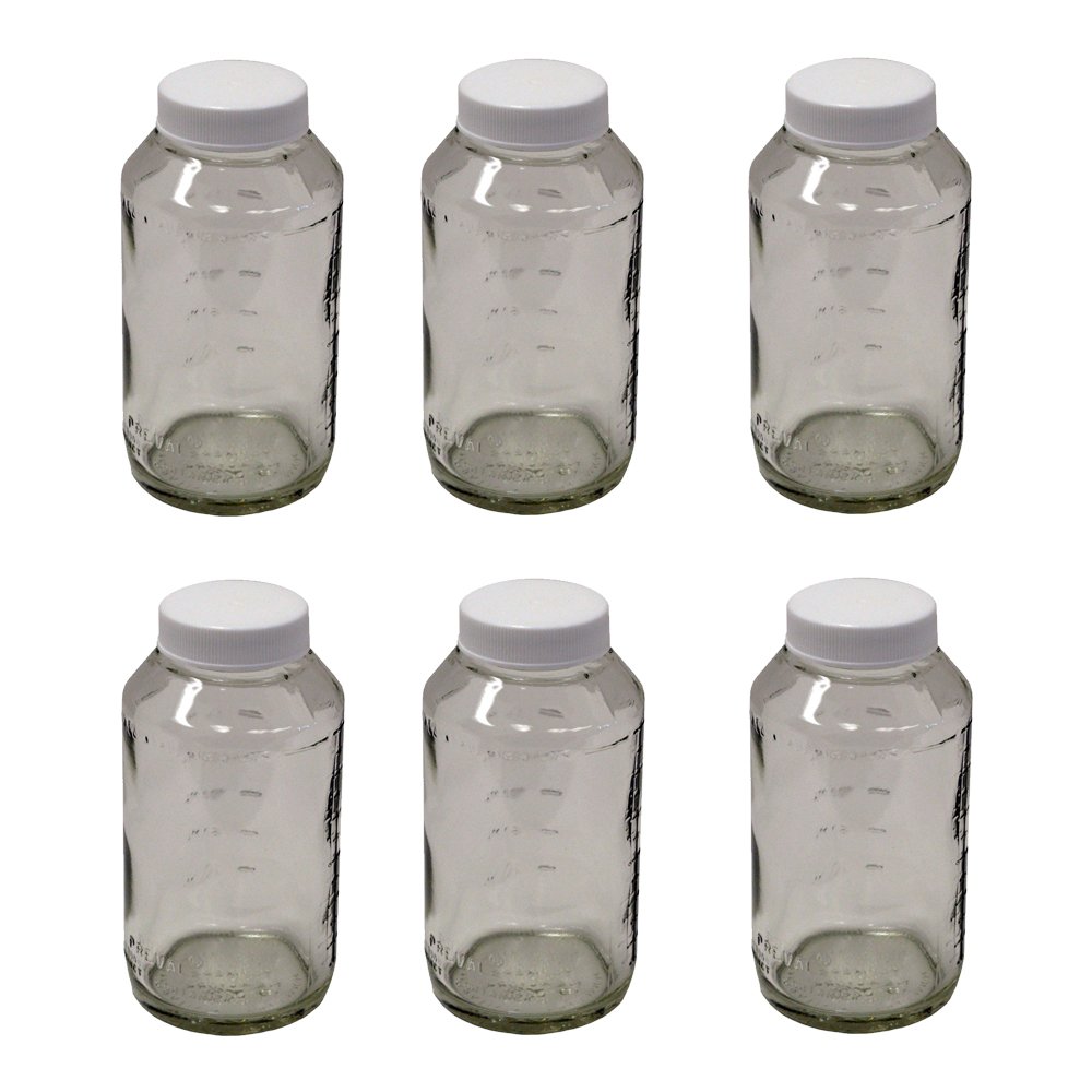 Preval 269 Glass Jar, 6-Ounce (6 JARS)