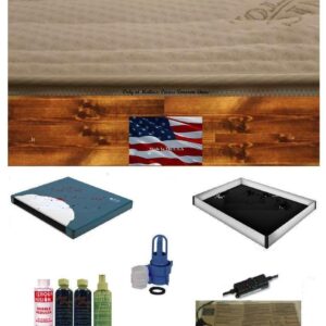 California King Semi Wave waterbed Mattress w/Cotton Zipper & Heater