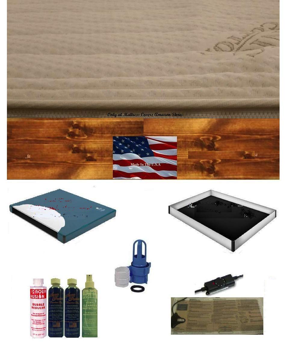 California King Semi Wave waterbed Mattress w/Cotton Zipper & Heater