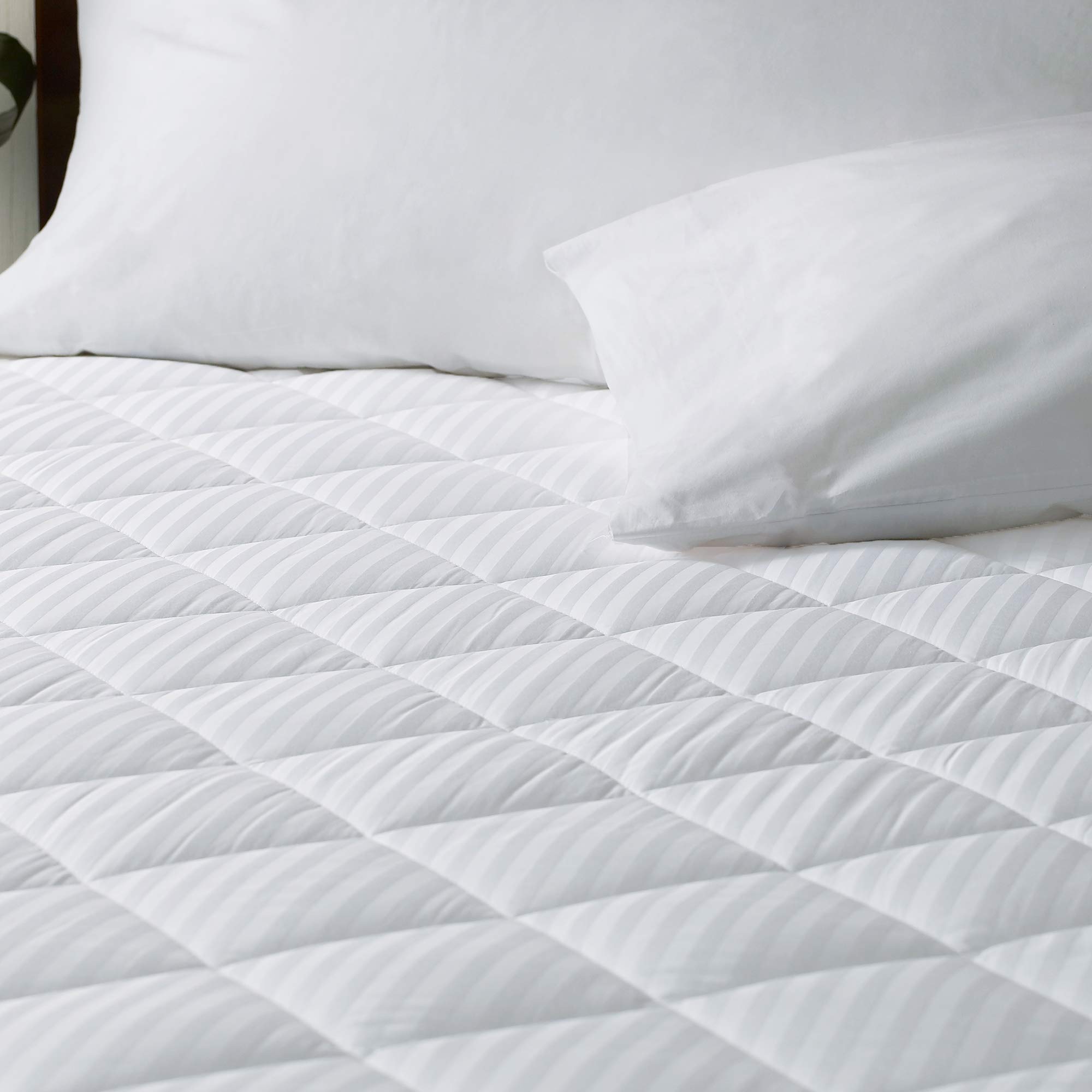 The Luxury Collection Mattress Pad - Quilted Mattress Topper - 78" x 80" x 18" - Fits Mattresses Up to 18" - King