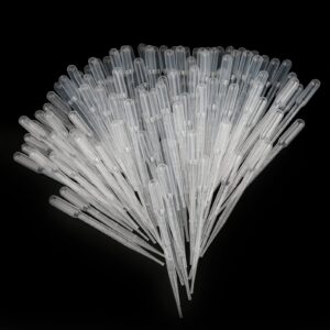 KINGLAKE Plastic Transfer Pipettes 3ML,Essential Oils Pipettes,Graduated,Pack of 100, Makeup Tool