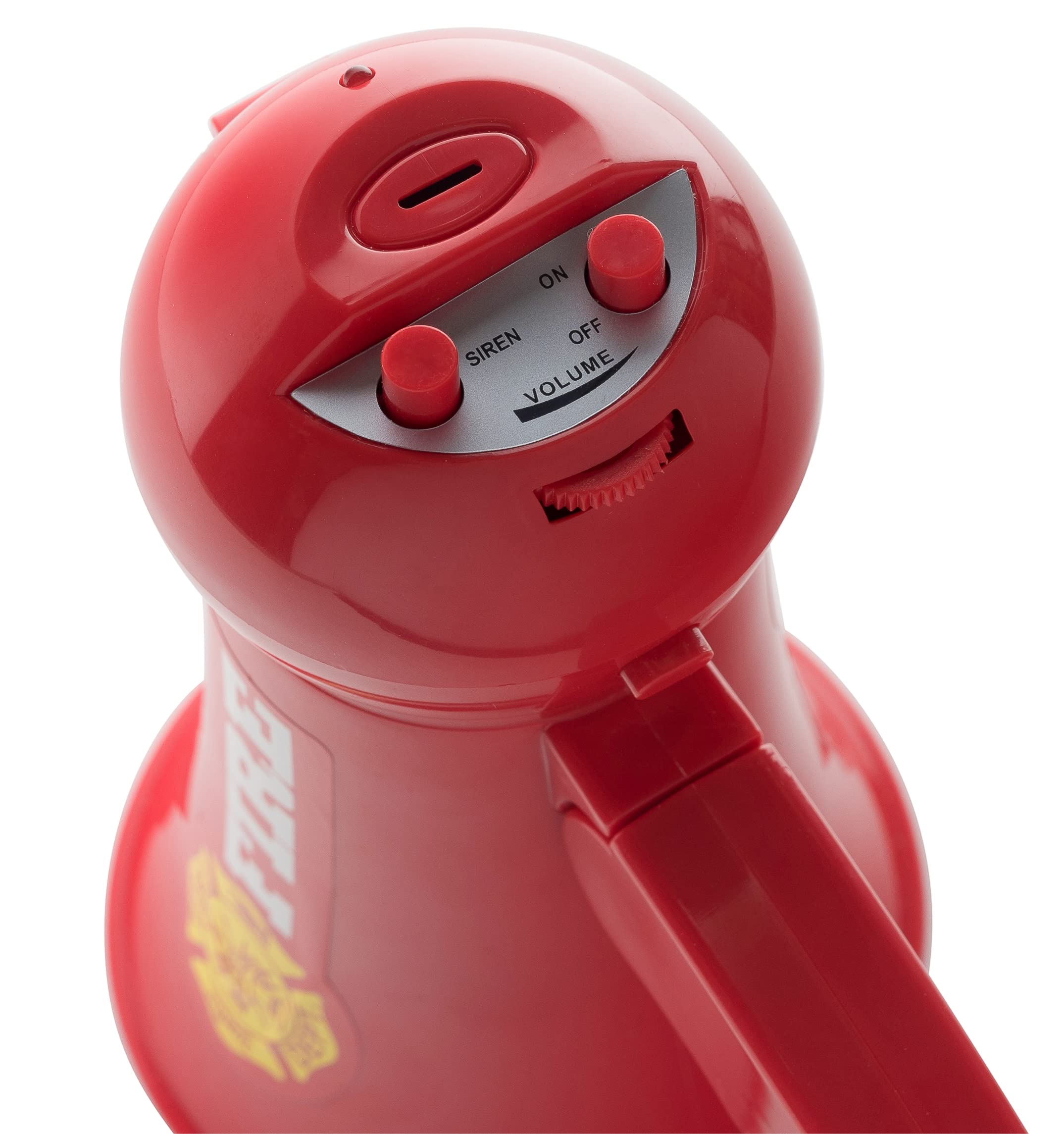 Dress Up America Firefighter Megaphone For Kids - Red Fireman Megaphone Bullhorn With Siren Sound