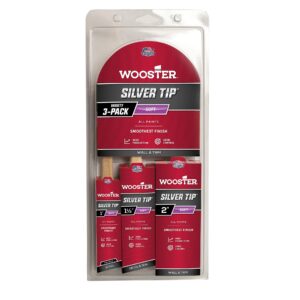 wooster brush 5229 silver tip variety 3 pack