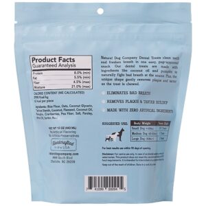 Natural Dog Company Premium Dog Dental Chews, Natural Dental Sticks to Clean Teeth and Freshen Breath, Helps Control Plaque and Tartar Treats for All Breeds and Sizes, Made in USA, 18 Count