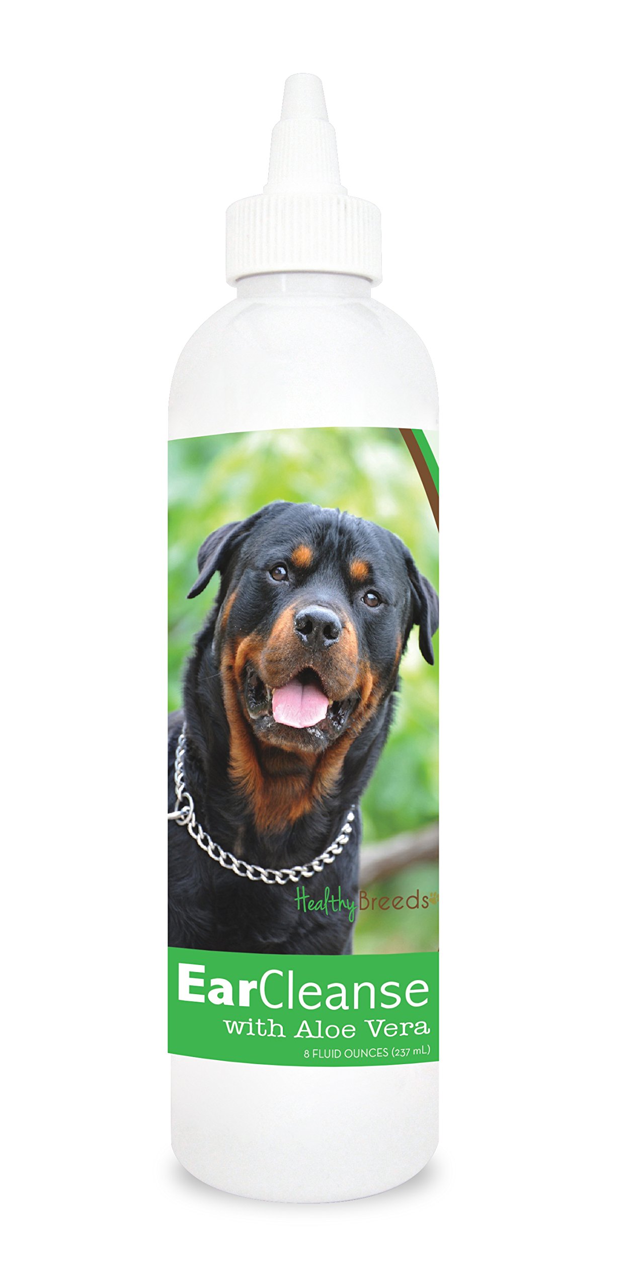 Healthy Breeds Rottweiler Ear Cleanse with Aloe Vera Cucumber Melon 8 oz