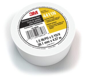 3m extreme sealing tape 4411n, translucent, 1 1/2 in x 5 yd, 40 mil