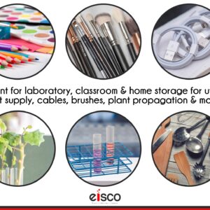 EISCO Wire Test Tube Rack - Holds 40 Tubes with 18-20mm Diameter - Epoxy-Coated Steel