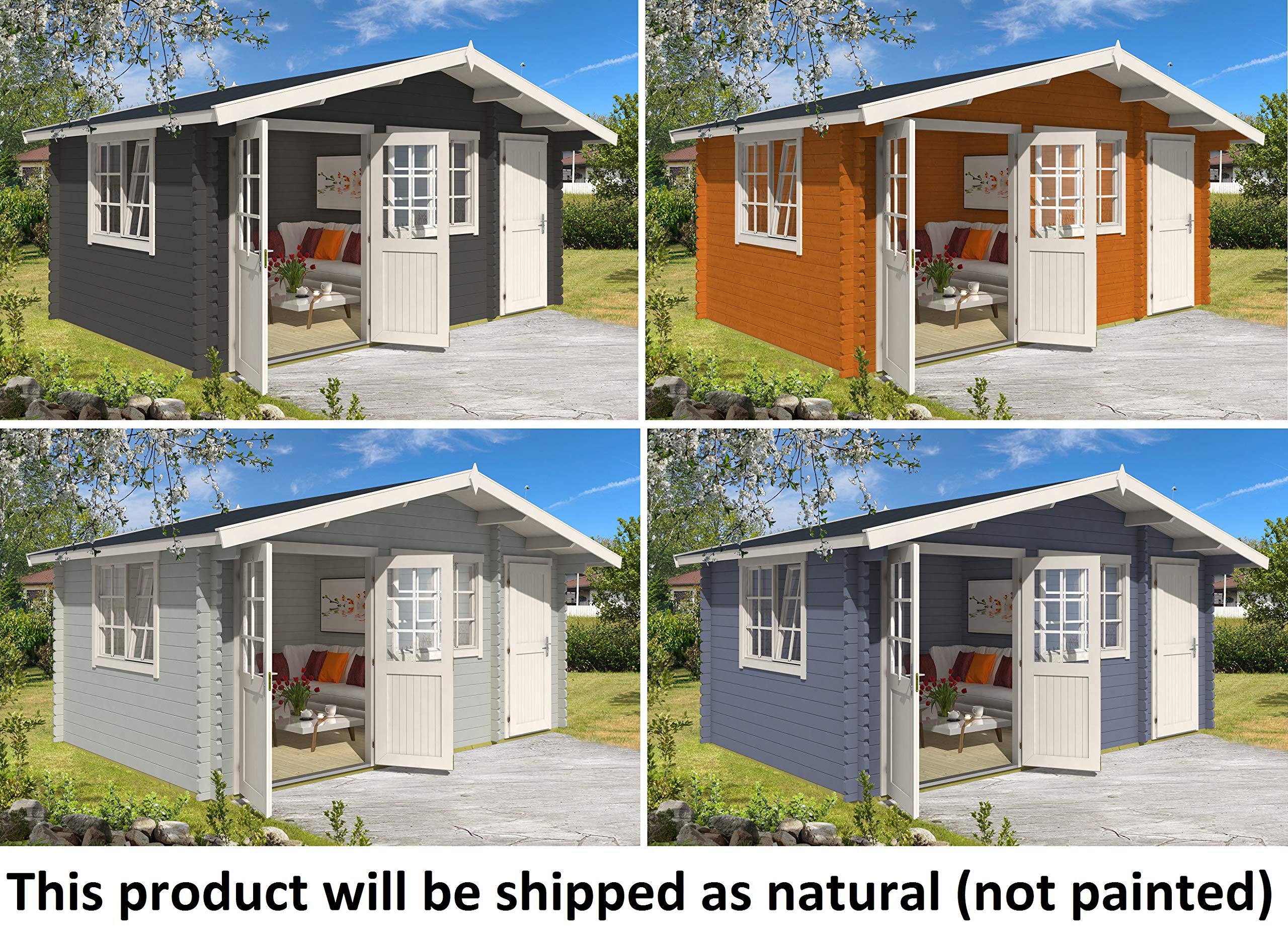 Allwood Estelle 4 | 148 SQF Cabin Kit, Garden House