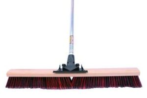 flexsweep unbreakable commercial push broom (contractors 30 inch) fine bristles