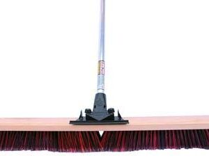 FlexSweep Unbreakable Commercial Push Broom (Contractors 30 Inch) Fine Bristles