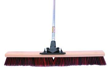 FlexSweep Unbreakable Commercial Push Broom (Contractors 30 Inch) Fine Bristles