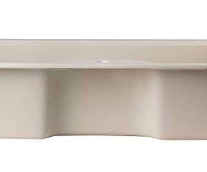 ALFI brand AB3520DI-B Drop-In Single Bowl Granite Composite Kitchen Sink, 35", Biscuit