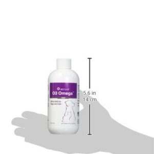 Vet One O3 Omega Liquid EPA & DHA for Dogs & Cats - Skin & Coat Supplement - Supports Immune System & Joint Health - 8 oz