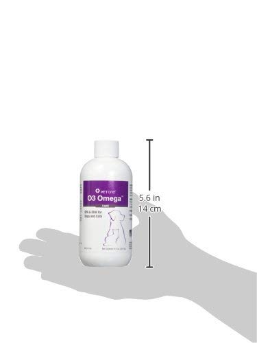 Vet One O3 Omega Liquid EPA & DHA for Dogs & Cats - Skin & Coat Supplement - Supports Immune System & Joint Health - 8 oz