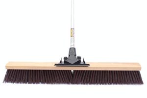 flexsweep flex-power unbreakable heavy-duty push broom (30" coarse)