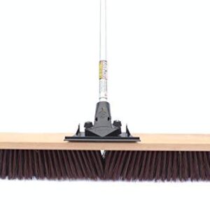 FlexSweep Flex-Power Unbreakable Heavy-Duty Push Broom (30" Coarse)