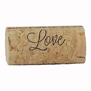 EMazing Goods Wine Cork Place Card Holders Custom Cork Card Holders Love Set of 25 Includes Place Cards Escort Card Rustic Wine Cork Table Décor Wine Theme Vineyard Wedding Cork Placecard