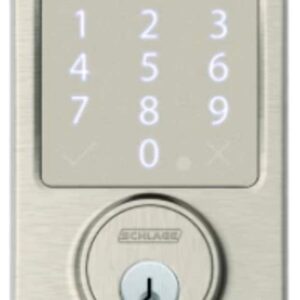 SCHLAGE Sense Smart Deadbolt With Century Trim (Matte Black)