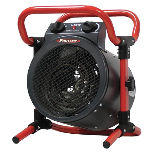 ProTemp 1500W Turbo Electric Space Heater with Thermostat | Electric Heater for Garage, Workship, or Jobsite (‎PT-515-120)