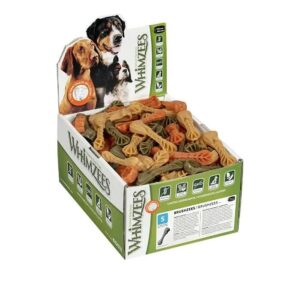 Whimzees 50 Bulk Packed Brushzees Dog Dental Chew Treats, Small