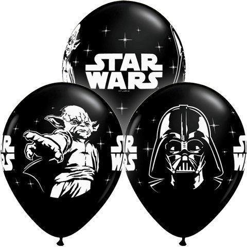 Anagram Star Wars Deluxe Happy Birthday Balloons Decoration Supplies Chewbaca R2D2 Chewy