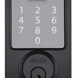 SCHLAGE Sense Smart Deadbolt With Century Trim (Matte Black)