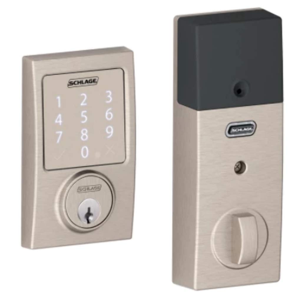 SCHLAGE Sense Smart Deadbolt With Century Trim (Matte Black)