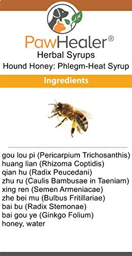 PawHealer Dog Cough Remedy-Hound Honey Syrup (Phlegm-Heat) - for Loud, Honking Coughs - 5 fl oz …