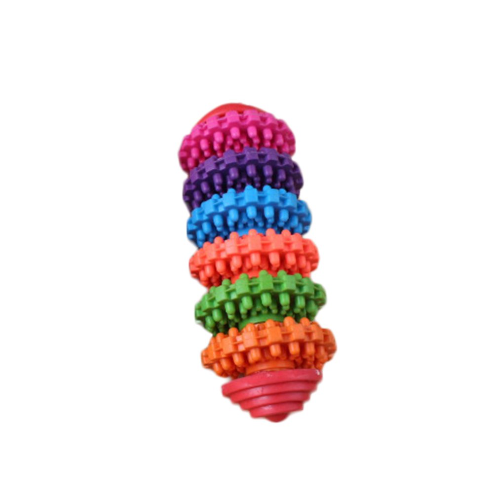 JJ Store Colorful Pet Dog Puppy Dental Teething Cleaning Chew Biting Toy Random Color