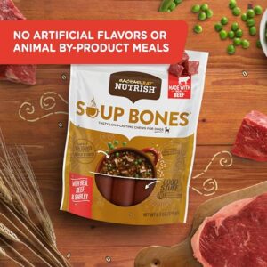 Rachael Ray Nutrish Soup Bones Dog Treats, Beef & Barley Flavor, 6 Bones