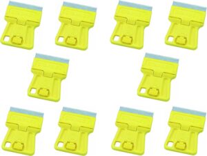 stanley 28-100 1-3/16" high visibility mini razor blade scraper (10 pack)