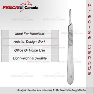 PC SCALPEL HANDLE # 3 WITH BLADES CARBON STEEL 20PC #11 BLADES