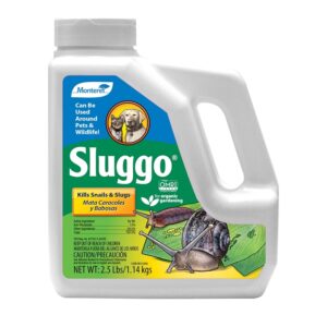 monterey sluggo wildlife and pet friendly snail & slug killer, omri listed for organic gardening - 2.5-pounds