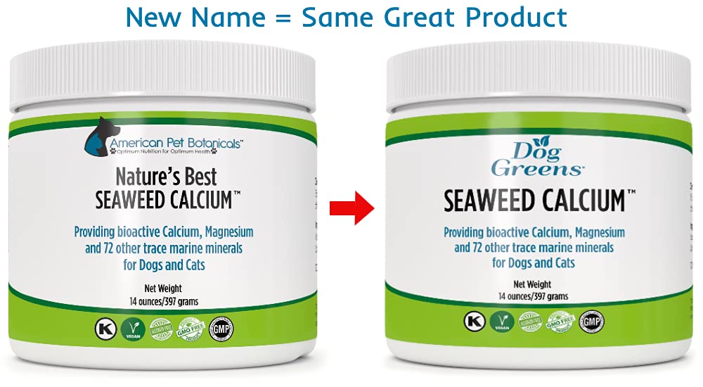 Seaweed Calcium for Pets, Vet Recommended, Tested for Purity, 14 Ounces, Formerly Nature's Best Seaweed Calcium, 1 Pack