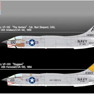 Academy USN F-8E VF-162 "The Hunters" Model Kit