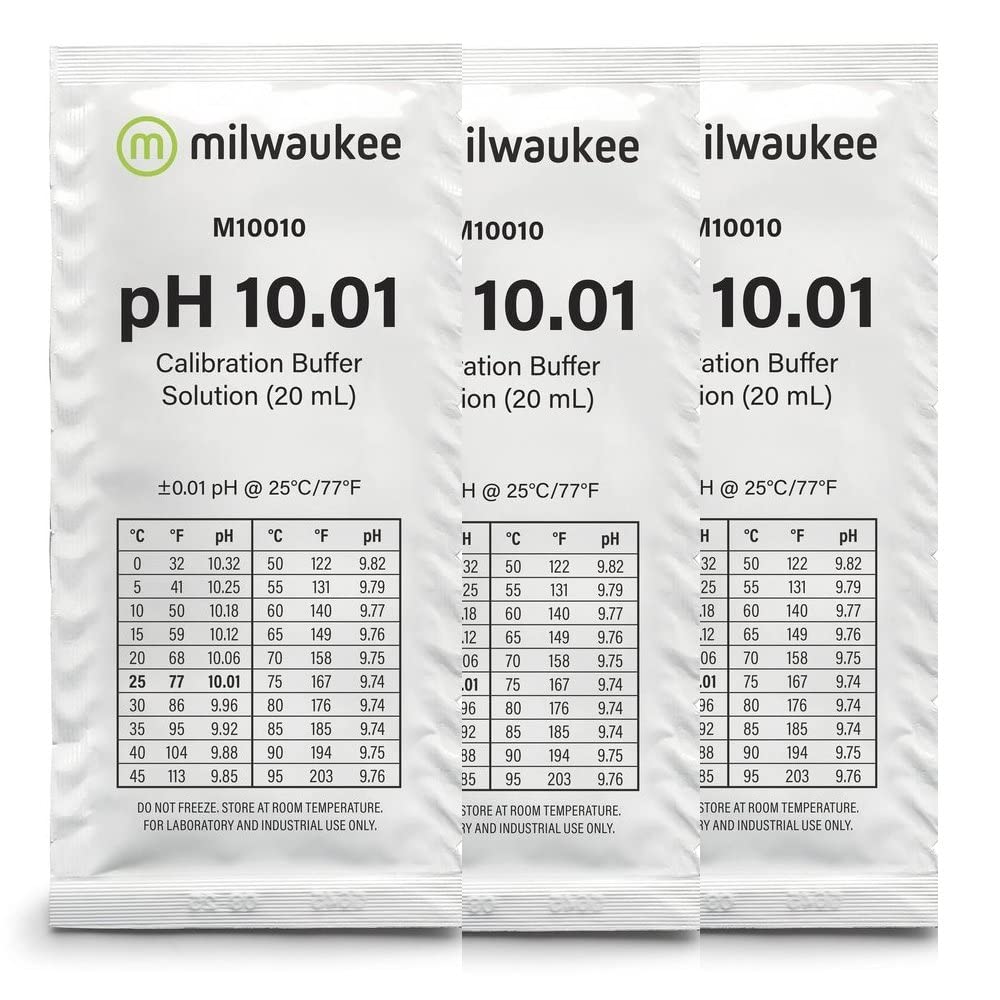 Milwaukee pH Tester Calibration 10.01 Solution - Lot of 3