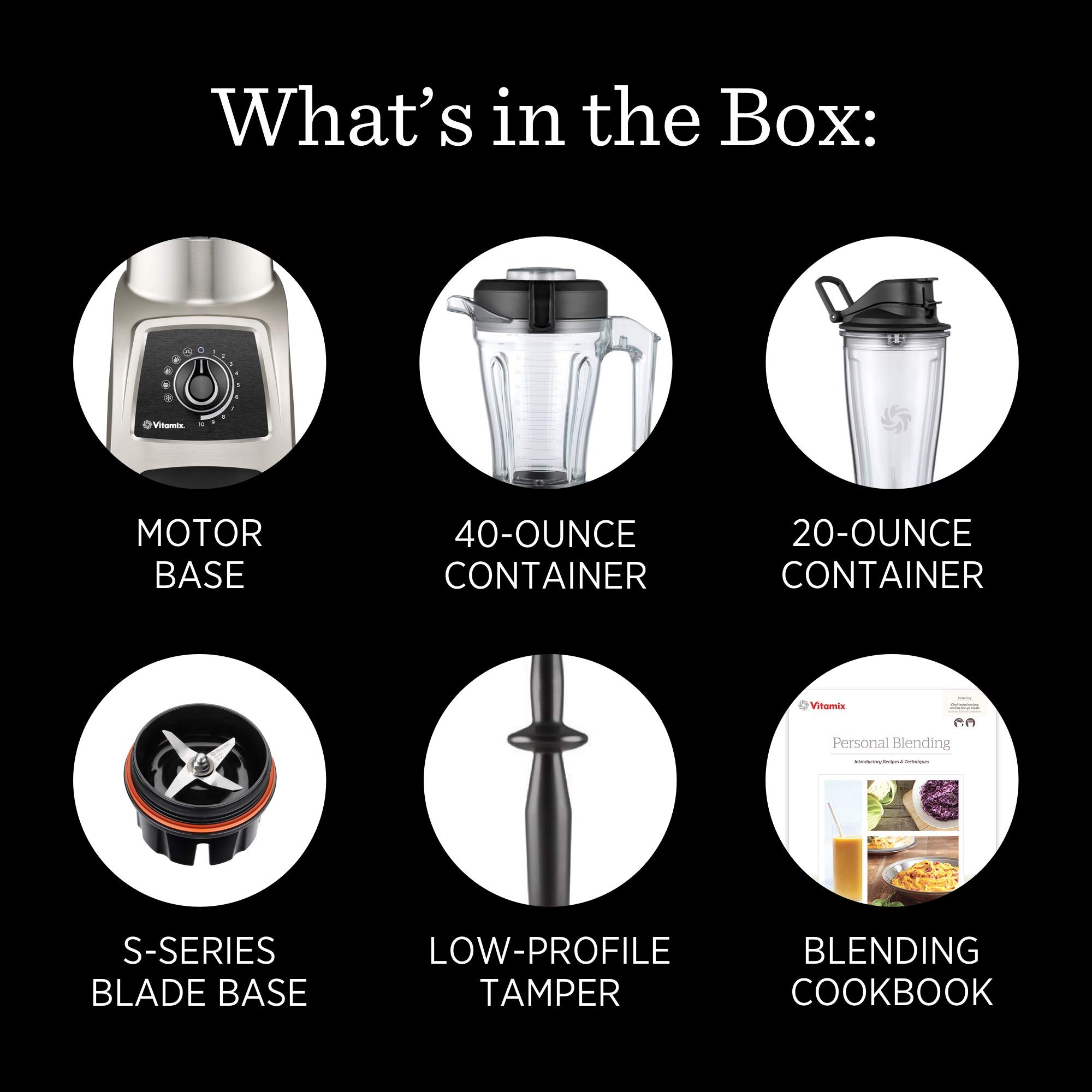 Vitamix S55 S-Series Blender, Professional-Grade, 40oz. Container, Brushed Stainless Finish