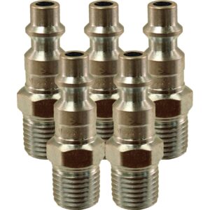 milton 727 npt m style 1/4 male air line end plug (mil727) 5-pack