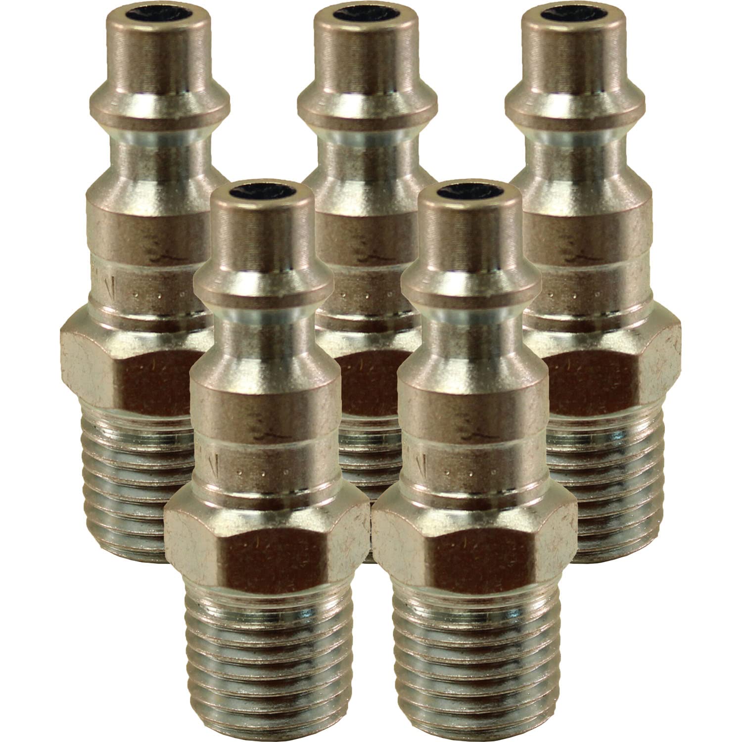 Milton 727 NPT M Style 1/4 Male Air Line End Plug (MIL727) 5-Pack