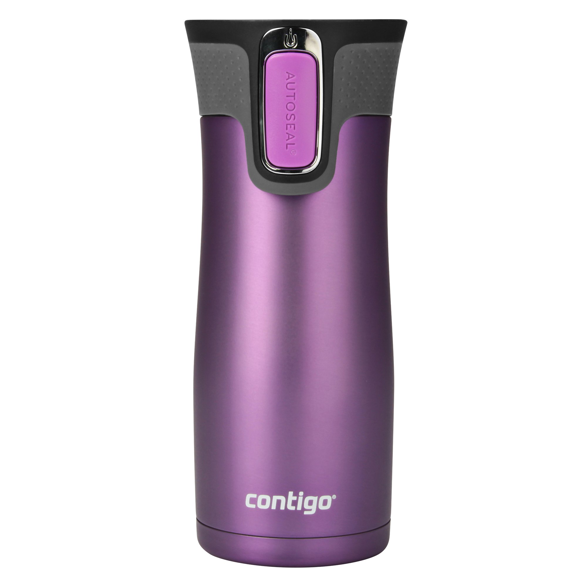 Contigo West Loop Stainless Steel Vacuum-Insulated Travel Mug with Spill-Proof Lid, Keeps Drinks Hot up to 5 Hours and Cold up to 12 Hours, 16oz Bright Lavender