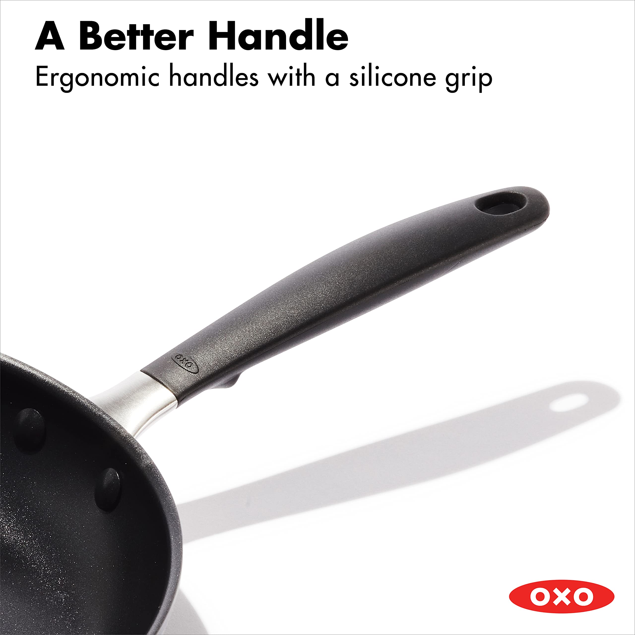 OXO Frying Pan, Non Stick Magneto Induction Pan - Induction & Oven Safe Cookware - 30 cm, Black