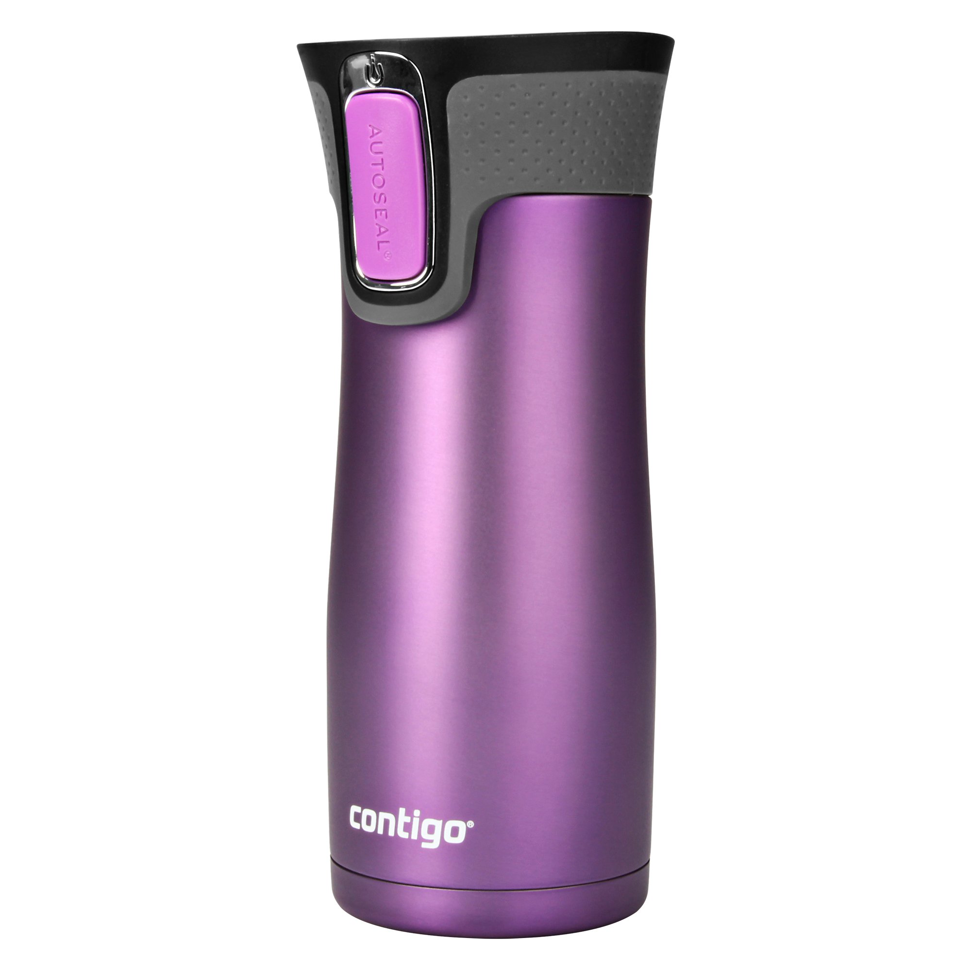 Contigo West Loop Stainless Steel Vacuum-Insulated Travel Mug with Spill-Proof Lid, Keeps Drinks Hot up to 5 Hours and Cold up to 12 Hours, 16oz Bright Lavender