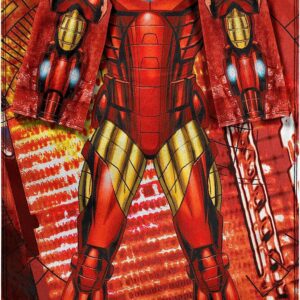 Marvel 1MAR024000002RET 's Iron Man, "Being Iron Man" Adult Comfy Throw Blanket, 48" x 71", Multi Color