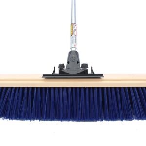 FlexSweep Unbreakable Commercial Push Broom 24" Extra Coarse STREET SWEEPER