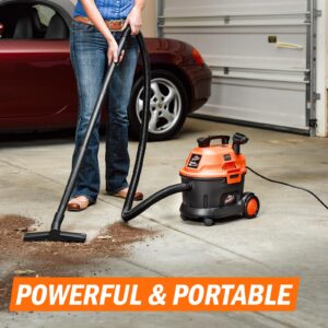 Armor All AA255W Wet/Dry Utility Vac 2.5 Gallon, 2.5-Gallon,120 Volts (AC), Orange/Black